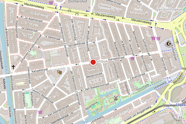 Brandweer-melding op Kanaalstraat, Utrecht op 11 juli, kaart-overzicht