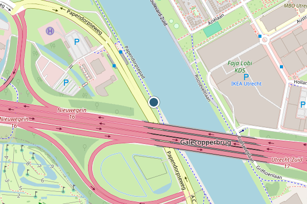 Politie-melding op Papendorpsepad, Utrecht op 11 juli, kaart-overzicht