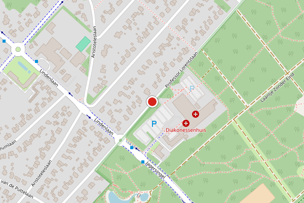 Brandweer-melding op Prof. Lorentzlaan, Zeist op 11 juli, kaart-overzicht
