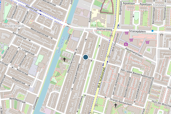 Politie-melding op Broeder Alarmstraat, Utrecht op 12 juli, kaart-overzicht