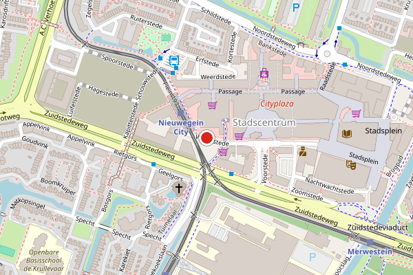 Brandweer-melding op Weverstede, Nieuwegein op 12 juli, kaart-overzicht