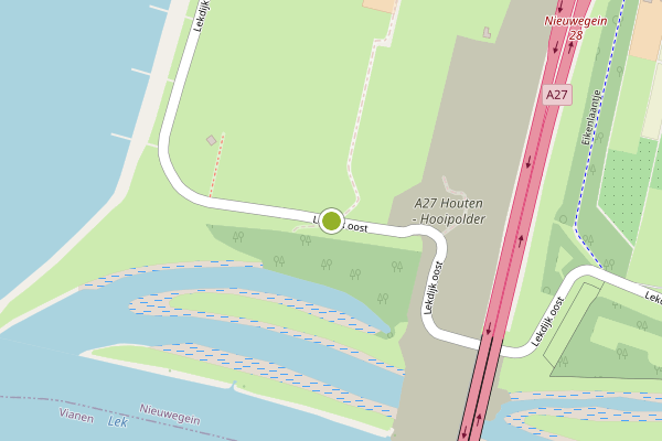 Ambulance-melding op Lekdijk Oost, Nieuwegein op 12 juli, kaart-overzicht