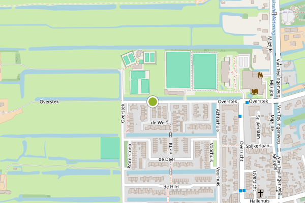 Ambulance-melding op Overstek, Kamerik op 12 juli, kaart-overzicht