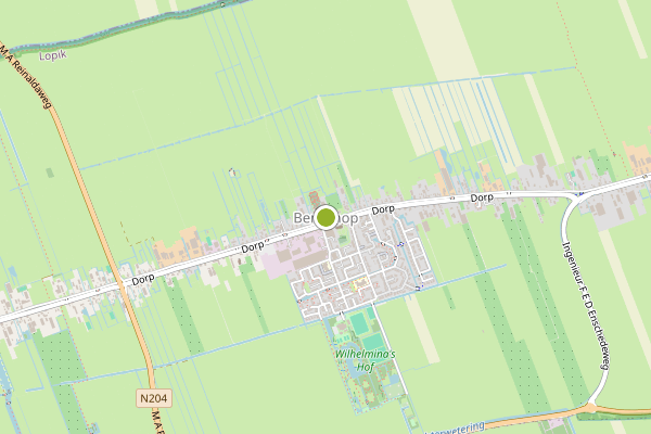 Ambulance-melding op Benschop op 13 juli, kaart-overzicht
