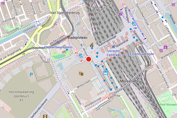 Brandweer-melding op Mineurslaan, Utrecht op 13 juli, kaart-overzicht