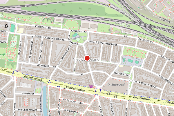 Brandweer-melding op Hasebroekstraat, Utrecht op 14 juli, kaart-overzicht