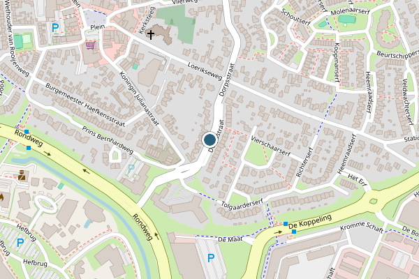 Politie-melding op Dorpsstraat, Houten op 14 juli, kaart-overzicht