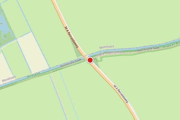 Brandweer-melding op M A Reinaldaweg, Lopik op 15 juli, kaart-overzicht