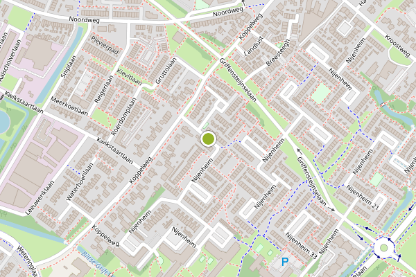 Ambulance-melding op Nijenheim, Zeist op 14 juli, kaart-overzicht