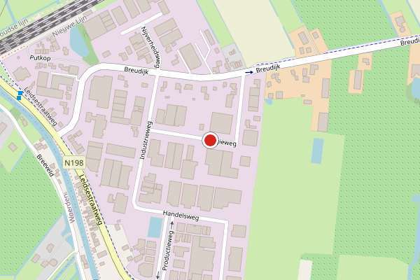 Brandweer-melding op Energieweg, Harmelen op 15 juli, kaart-overzicht