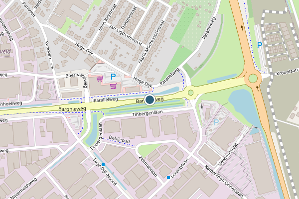 Politie-melding op Baronieweg, IJsselstein op 15 juli, kaart-overzicht