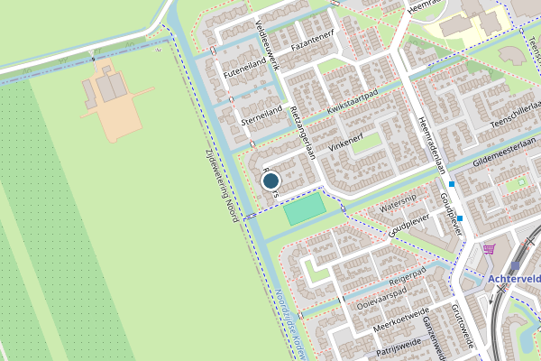 Politie-melding op Rietgors, IJsselstein op 16 juli, kaart-overzicht