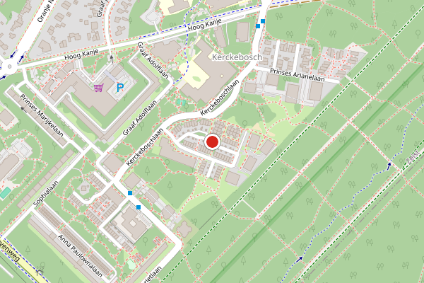 Brandweer-melding op Prinses Alexialaan, Zeist op 16 juli, kaart-overzicht