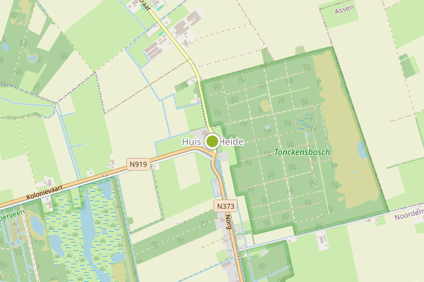 Ambulance-melding op Huis ter Heide op 16 juli, kaart-overzicht