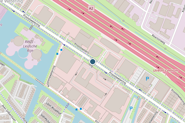 Politie-melding op Proostwetering, Utrecht op 16 juli, kaart-overzicht