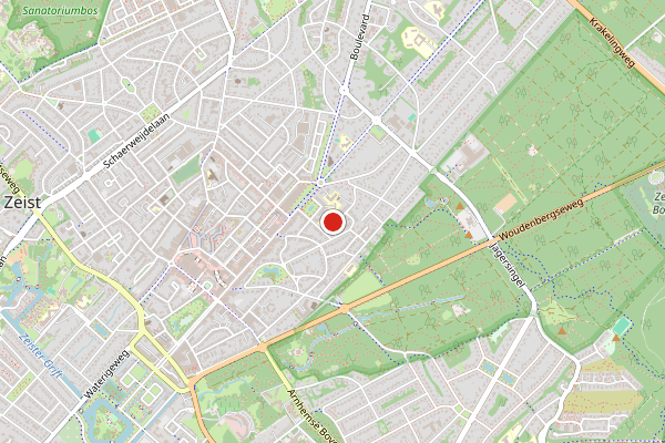 Brandweer-melding op MTB-Zeist, Zeist op 18 juli, kaart-overzicht