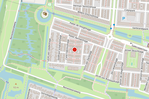 Brandweer-melding op Johannes Vermeerhage, Nieuwegein op 18 juli, kaart-overzicht