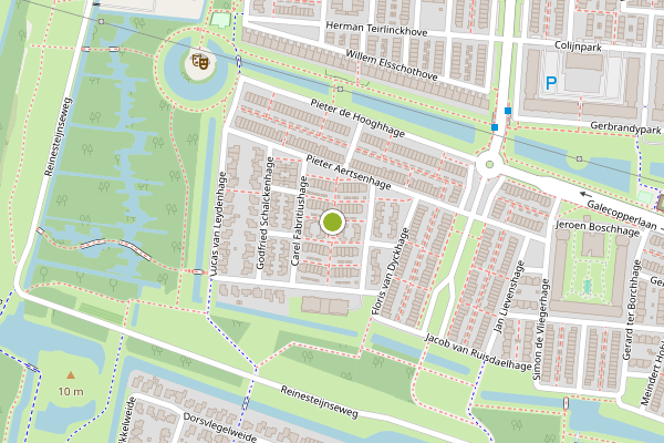 Ambulance-melding op Johannes Vermeerhage, Nieuwegein op 18 juli, kaart-overzicht