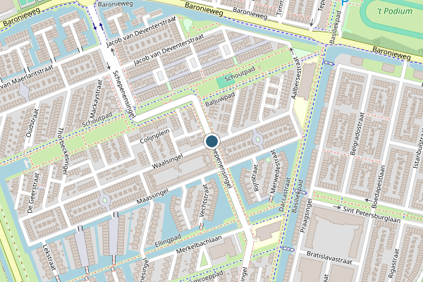 Politie-melding op Schepenensingel, IJsselstein op 18 juli, kaart-overzicht