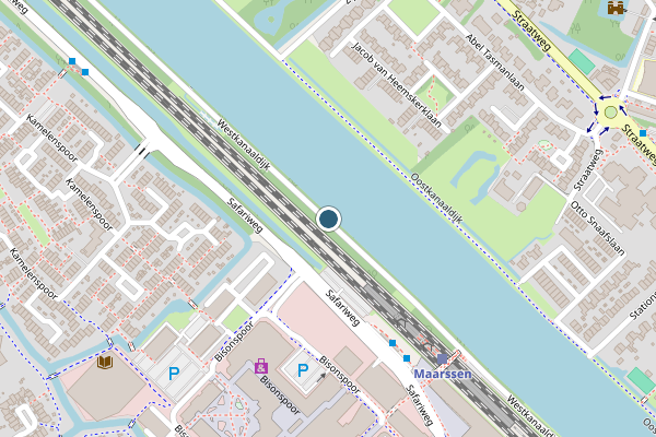 Politie-melding op Westkanaaldijk, Maarssen op 18 juli, kaart-overzicht