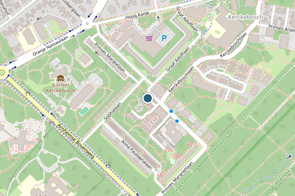 Politie-melding op Prinses Marijkelaan, Zeist op 18 juli, kaart-overzicht