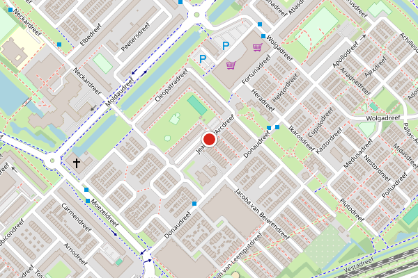 Brandweer-melding op Jeanne d'Arcdreef, Utrecht op 18 juli, kaart-overzicht
