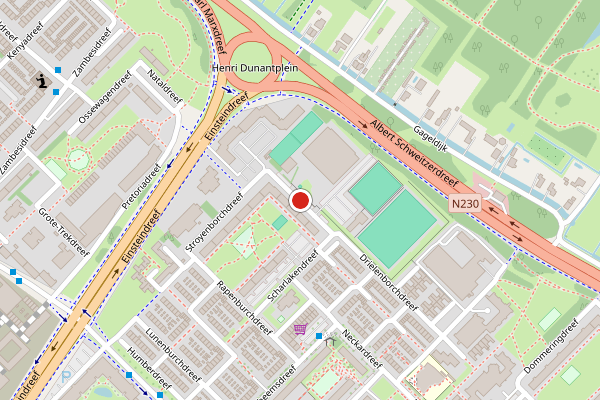Brandweer-melding op Schooneggendreef, Utrecht op 20 juli, kaart-overzicht