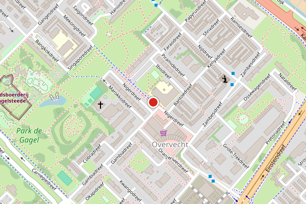 Brandweer-melding op Nigerdreef, Utrecht op 20 juli, kaart-overzicht