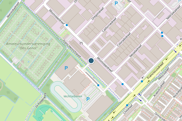 Politie-melding op Mississippidreef, Utrecht op 20 juli, kaart-overzicht