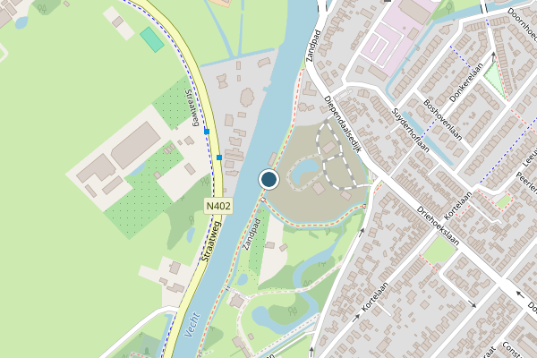 Politie-melding op Zandpad, Maarssen op 21 juli, kaart-overzicht