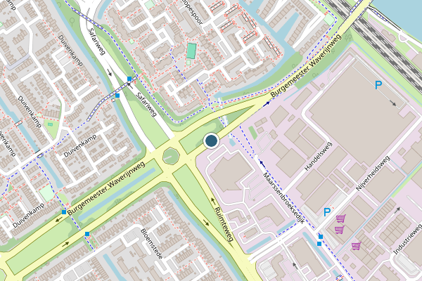 Politie-melding op Burgemeester Waverijnweg, Maarssen op 21 juli, kaart-overzicht