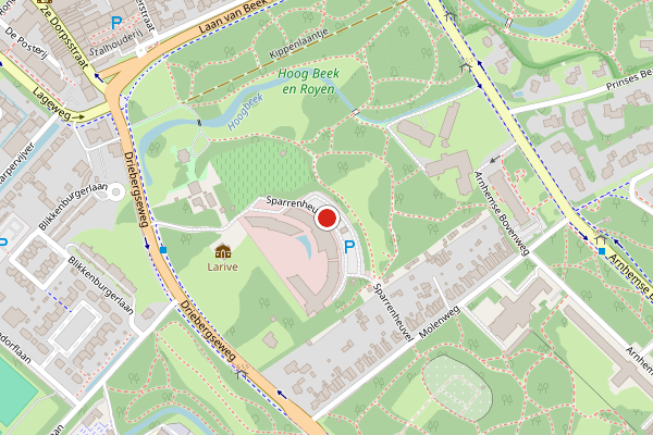 Brandweer-melding op Sparrenheuvel, Zeist op 21 juli, kaart-overzicht
