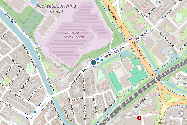 Politie-melding op Loevenhoutsedijk, Utrecht op 21 juli, kaart-overzicht