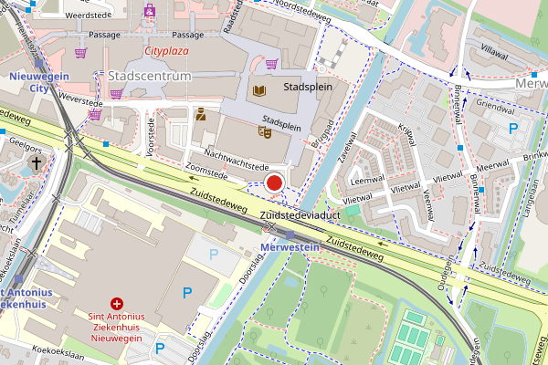 Brandweer-melding op Brugpad, Nieuwegein op 21 juli, kaart-overzicht