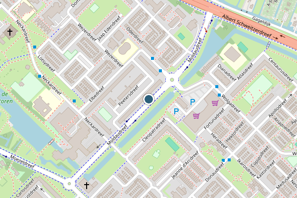 Politie-melding op Moldaudreef, Utrecht op 21 juli, kaart-overzicht