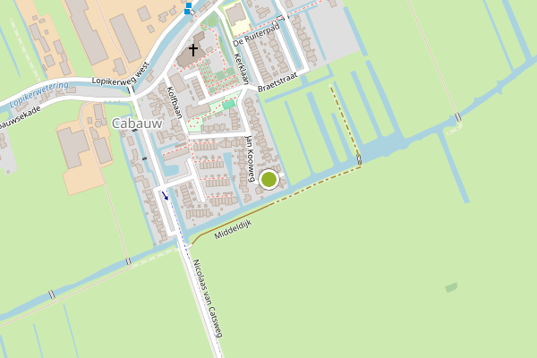 Ambulance-melding op Jan Kooiweg, Lopik op 22 juli, kaart-overzicht