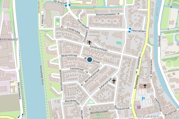 Brandweer + Politie samen ter plaatse op Beatrixstraat, Breukelen op 22 juli, kaart-overzicht nieuws-bericht