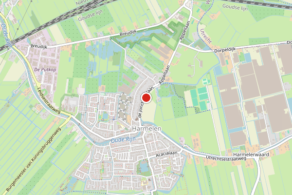Brandweer-melding op Harmelen op 22 juli, kaart-overzicht