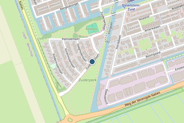 Politie-melding op Zuiderparklaan, IJsselstein op 23 juli, kaart-overzicht