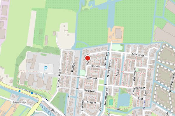 Brandweer-melding op Houtduif, Harmelen op 23 juli, kaart-overzicht