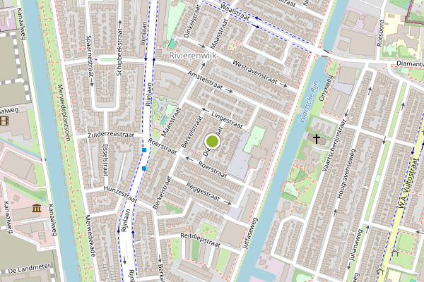 Ambulance-melding op Diezestraat, Utrecht op 23 juli, kaart-overzicht