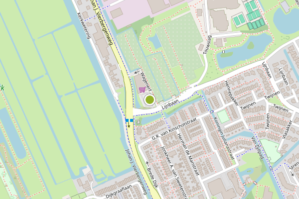 Ambulance-melding op Wagenerf, Oudewater op 23 juli, kaart-overzicht