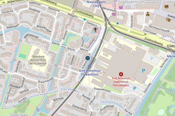 Politie-melding op Koekoekslaan, Nieuwegein op 24 juli, kaart-overzicht