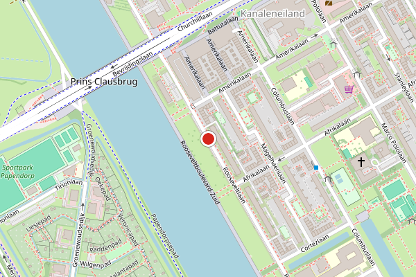 Brandweer-melding op Rooseveltlaan, Utrecht op 24 juli, kaart-overzicht