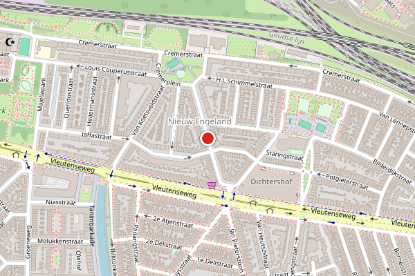 Brandweer-melding op Hasebroekstraat, Utrecht op 25 juli, kaart-overzicht