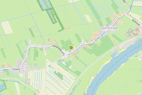 Ambulance-melding op Lopikerkapel op 25 juli, kaart-overzicht