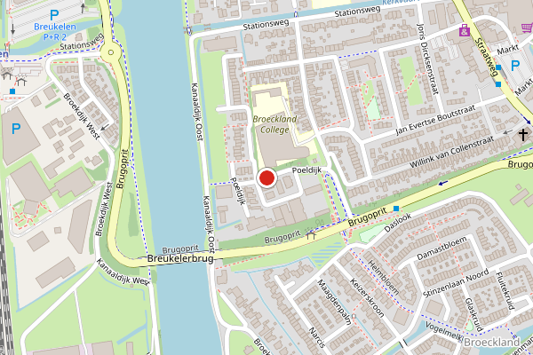 Brandweer-melding op Poeldijk, Breukelen op 25 juli, kaart-overzicht