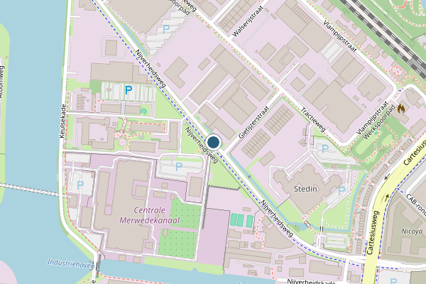 Politie-melding op Nijverheidsweg, Utrecht op 25 juli, kaart-overzicht