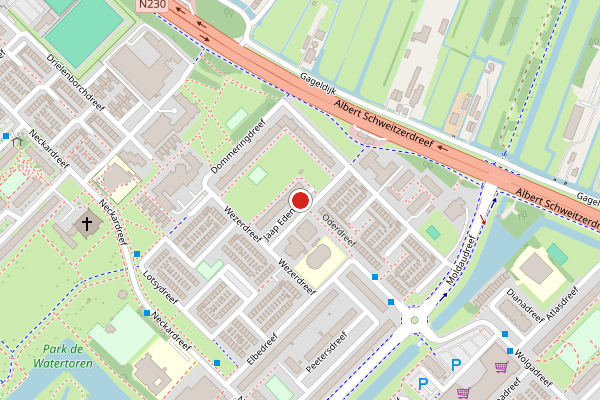 Brandweer-melding op Jaap Edendreef, Utrecht op 25 juli, kaart-overzicht