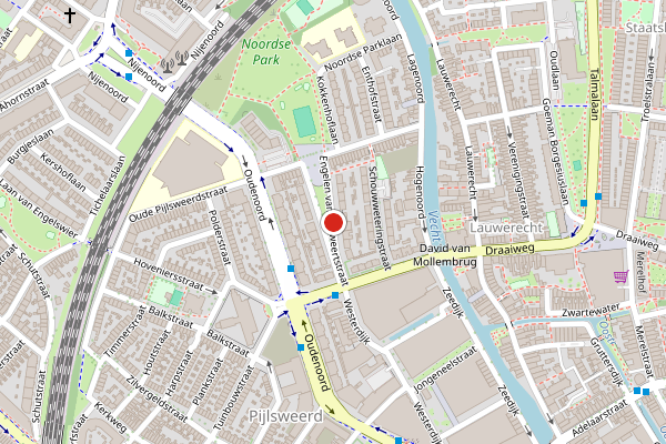 Brandweer-melding op Engelen van Pijlsweertstraat, Utrecht op 26 juli, kaart-overzicht